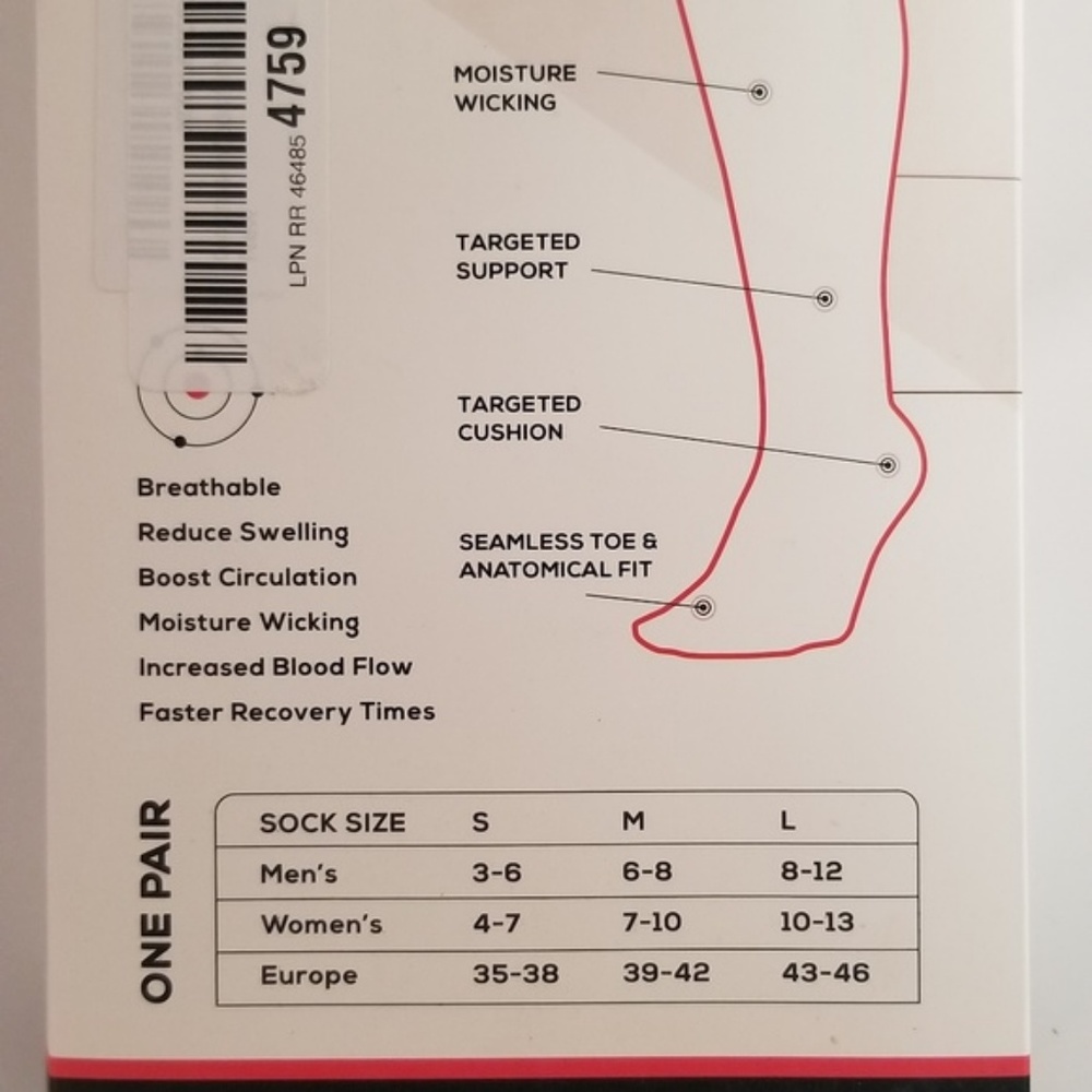 MEDICAL UNISEX compression socks negative ions - Picture 7 of 7